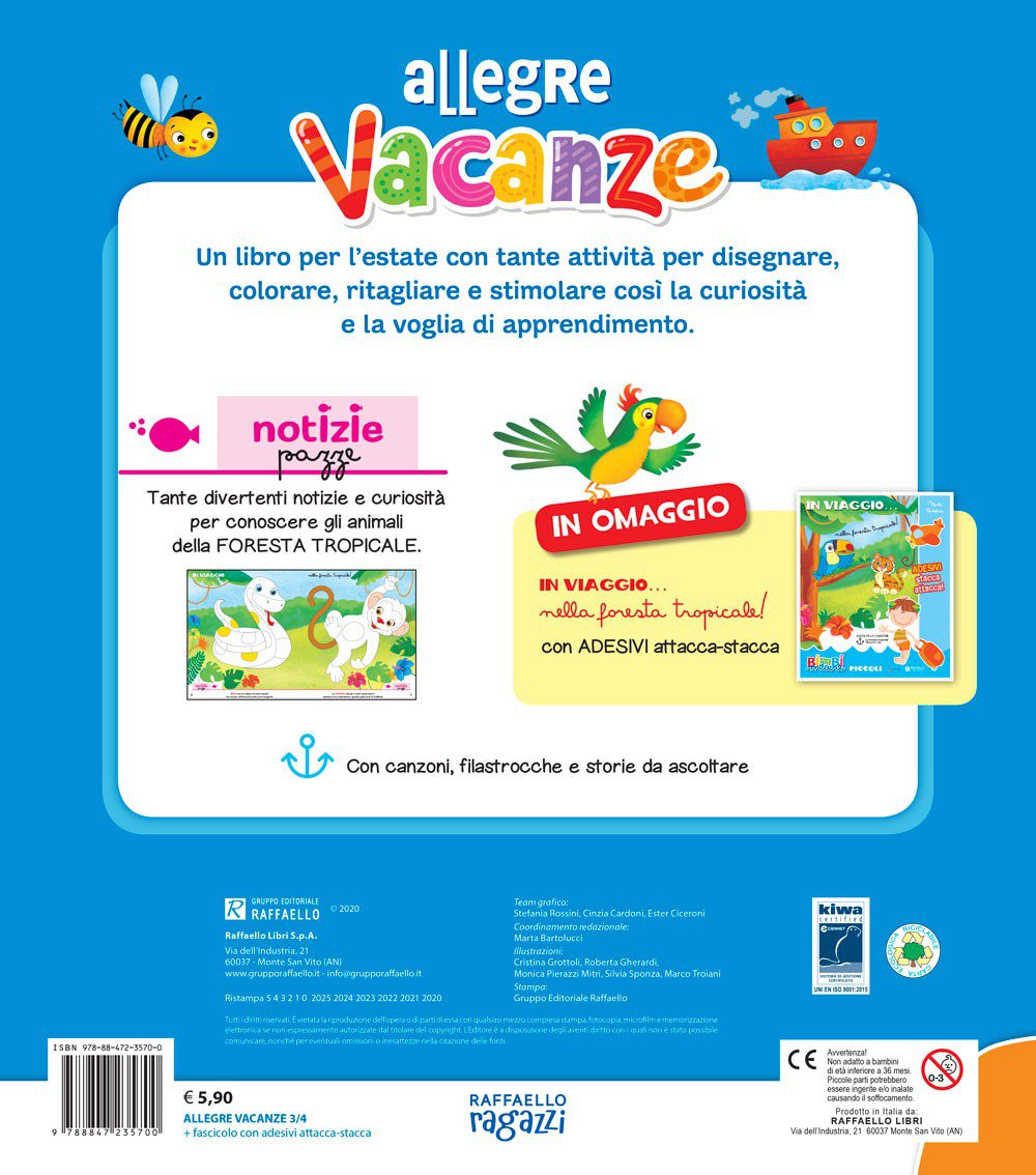 Allegre vacanze - 3/4 anni - immagine 2